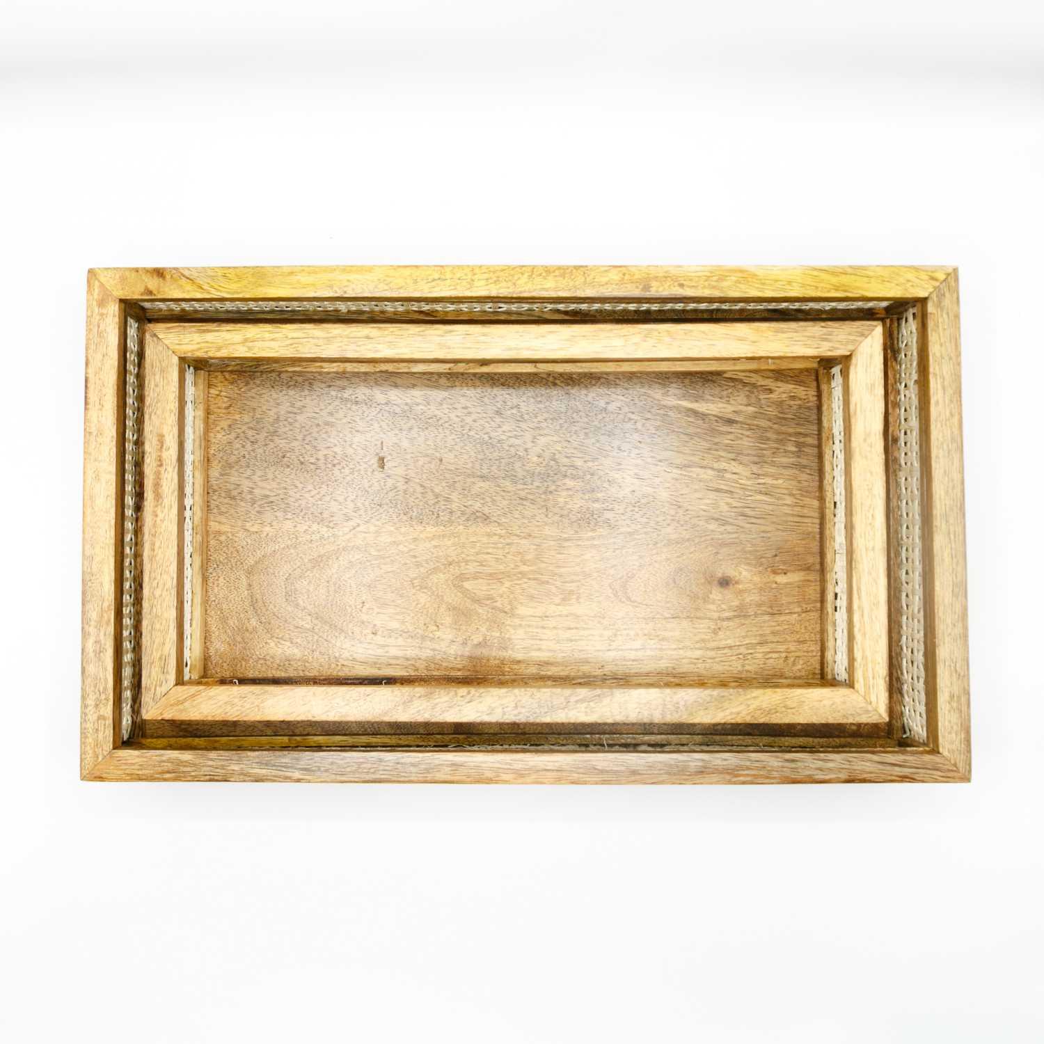 wooden serving tray