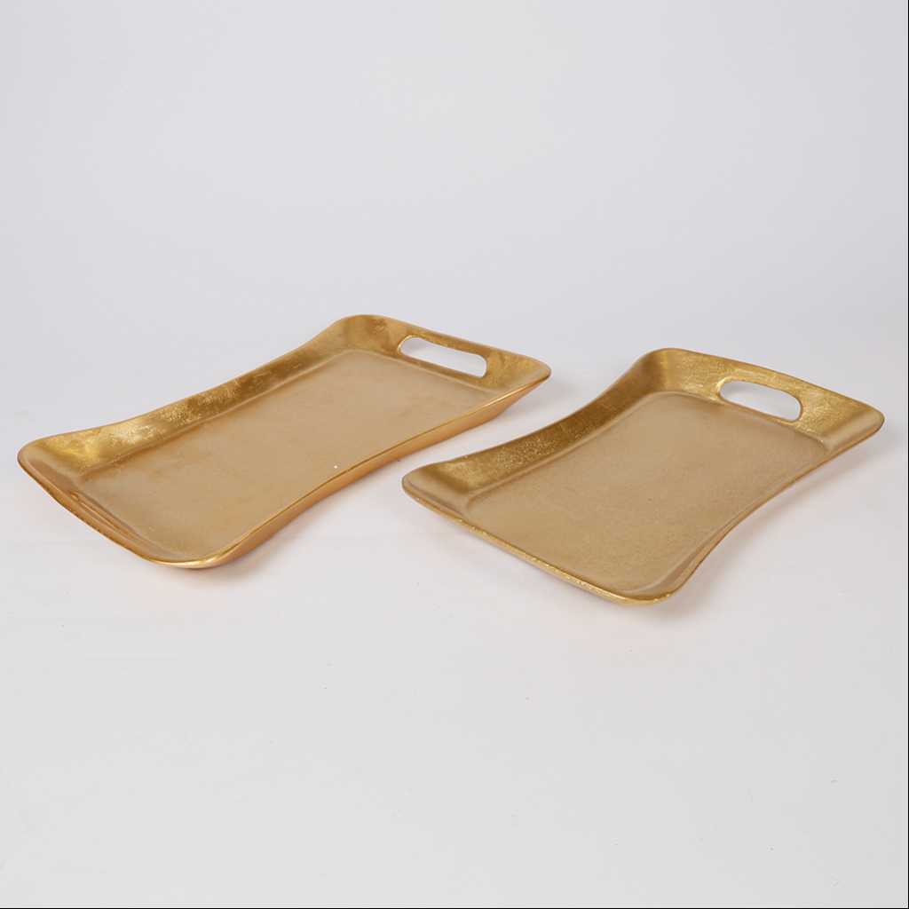 Serving metal tray