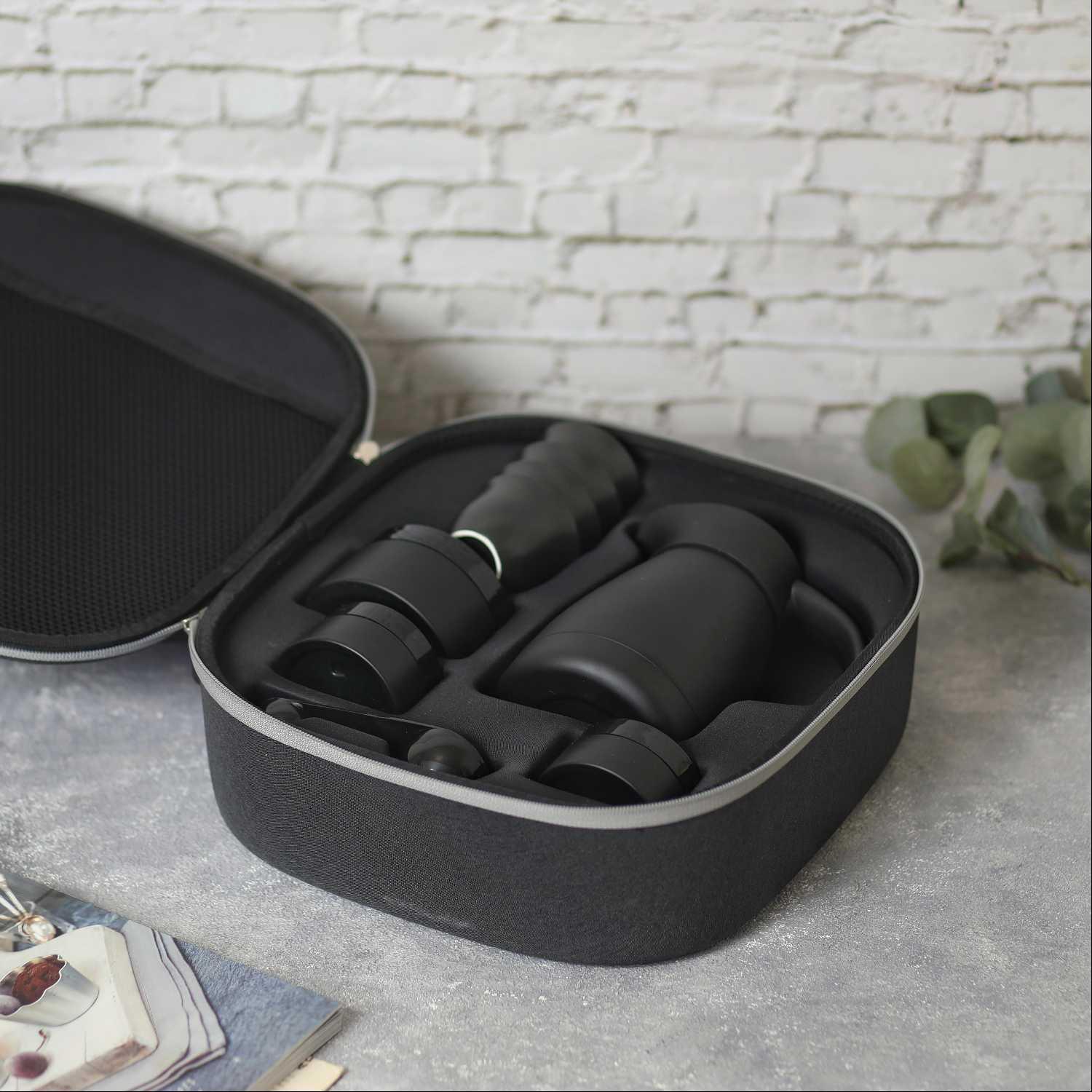 Flask Travel Bag Set