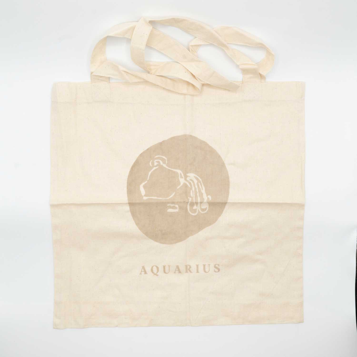 

tote bag -aquarius, Beige