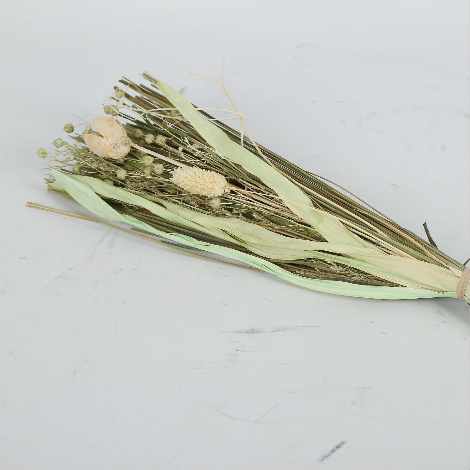 Fox Tail & Teesi Grass Bunch - Mint Green