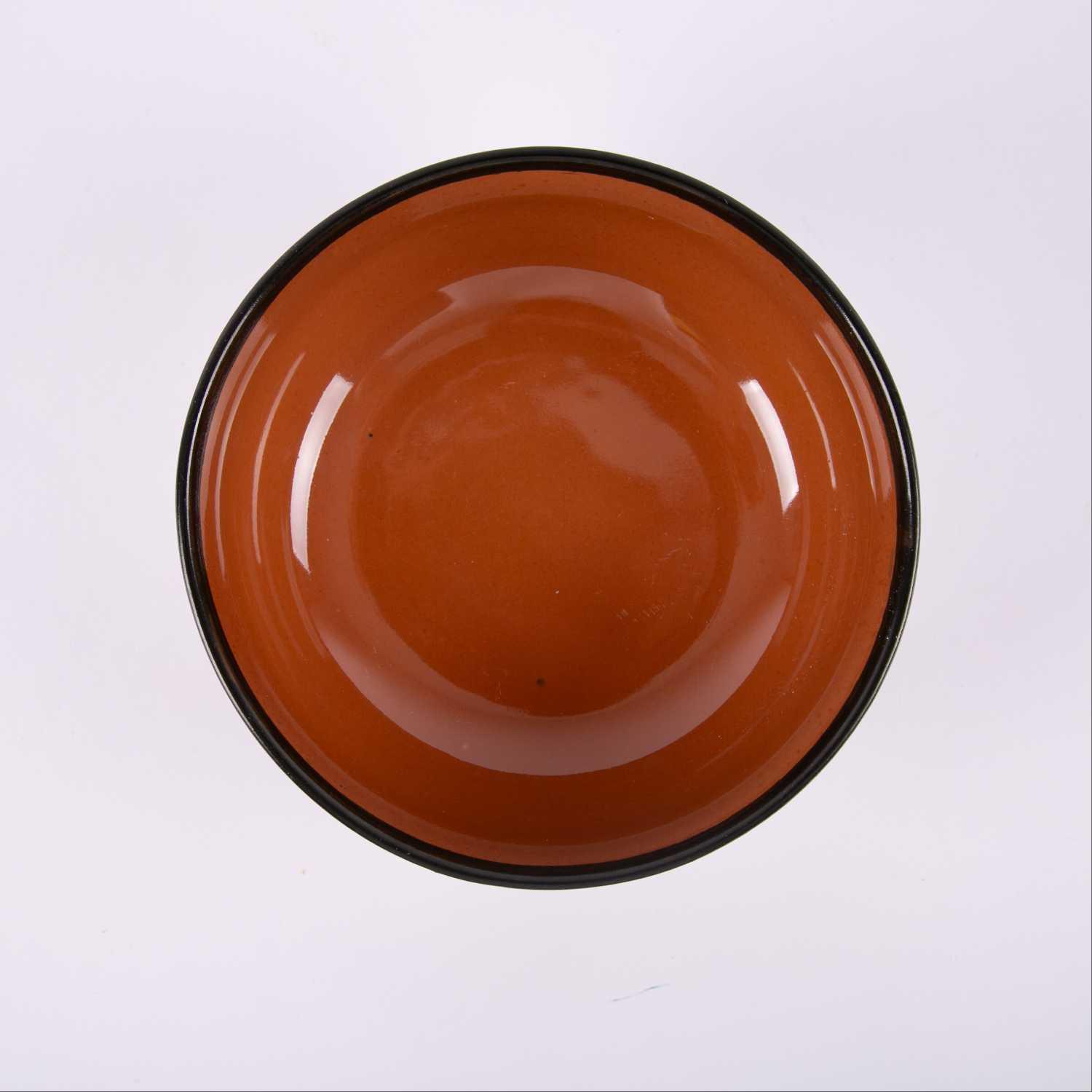 Serving Bowl With Decal From Amaya