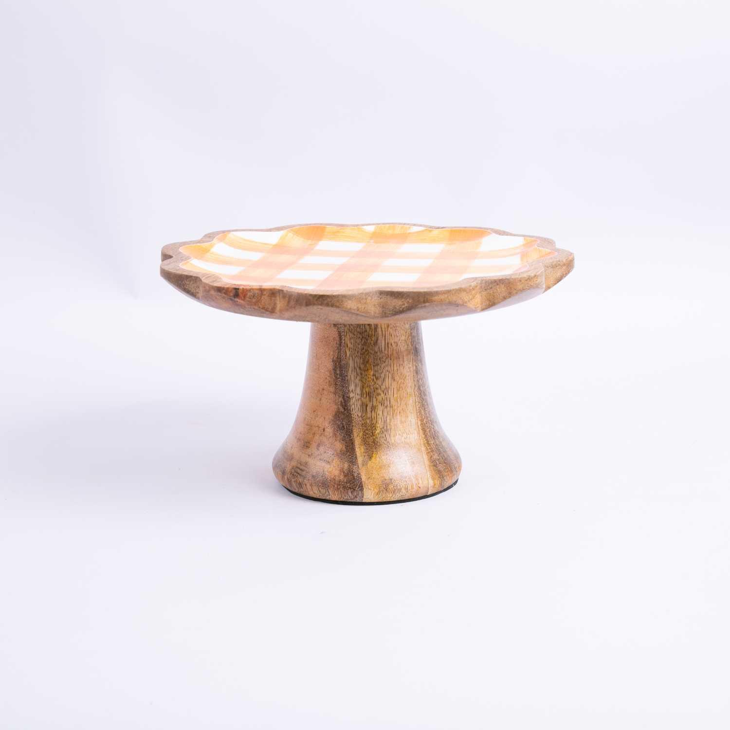 Wooden Cake Stand from Solana