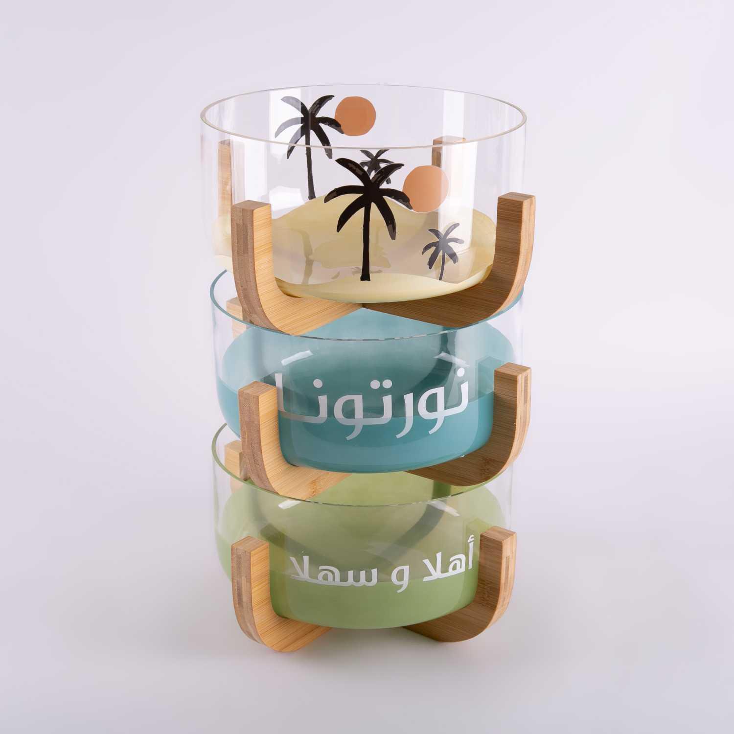 Bowl On Wooden Stand from Rothana