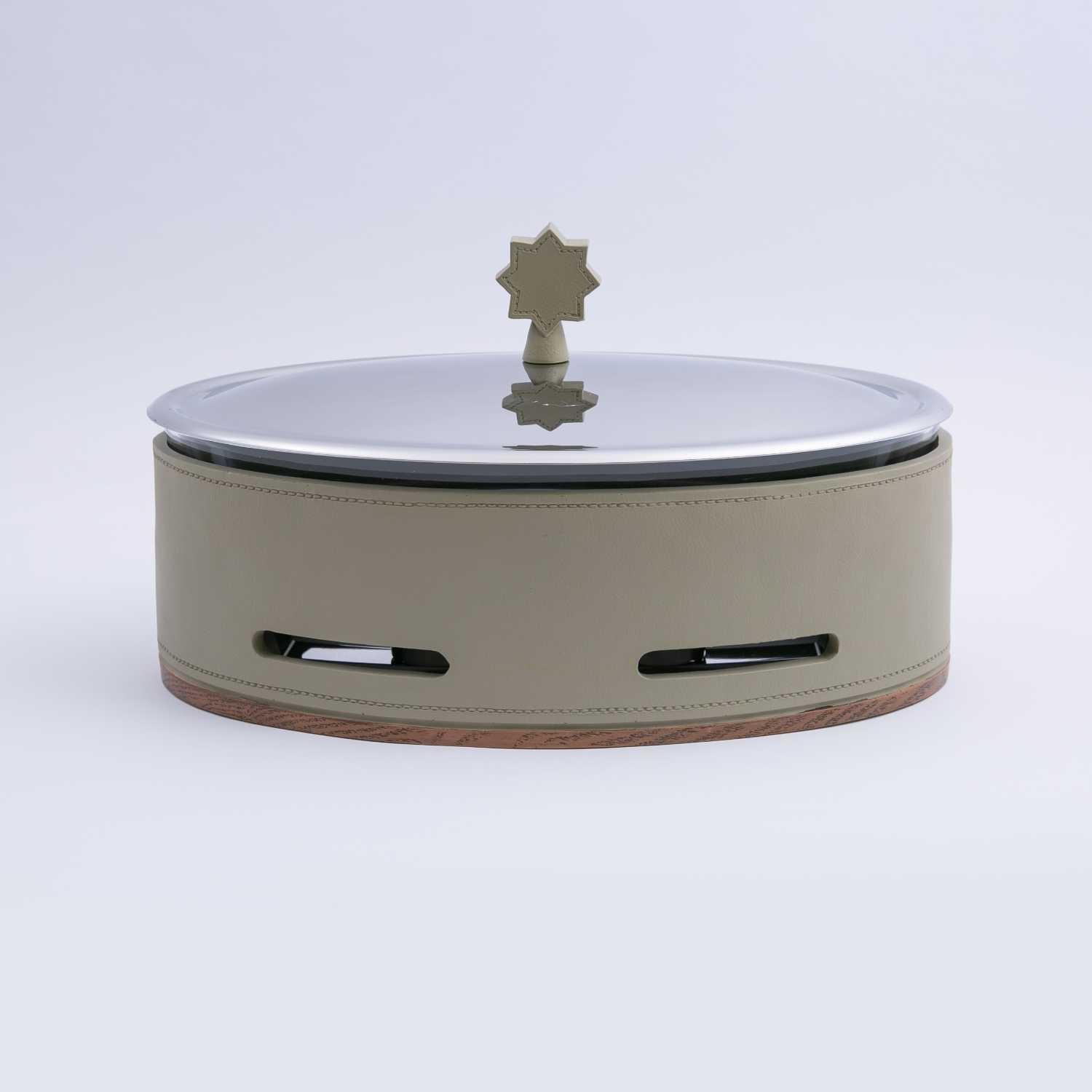 

food warmer with single bowl from atheela, Oli silver