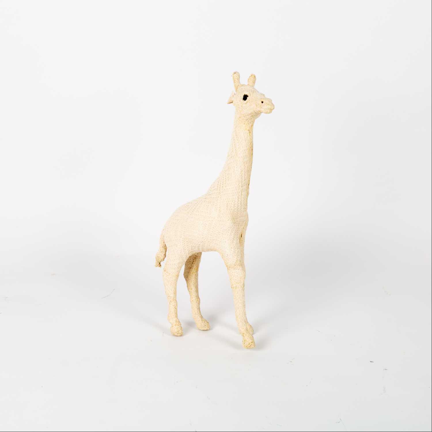 

stuffed giraffe, White