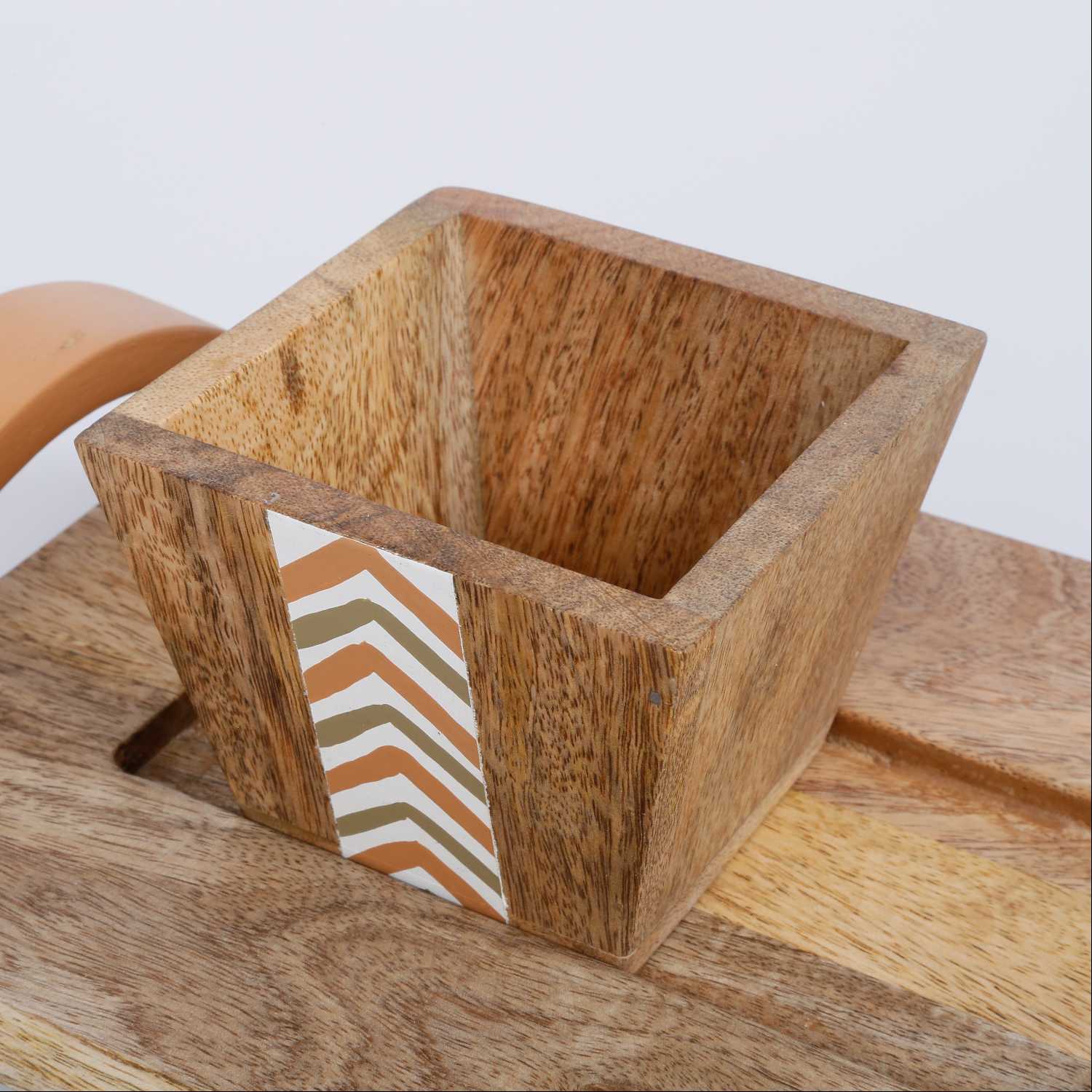 Wooden Tray with Bowl Set From Daia