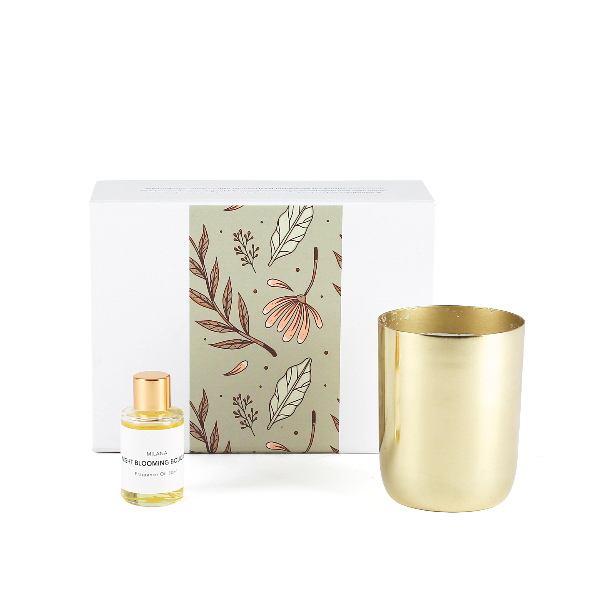 شمعة و معطر برائحة الزهور الليلية مجموعة ميلانا