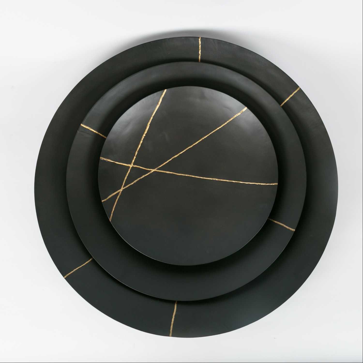 Wall Décor - Brown/Gold - S/3