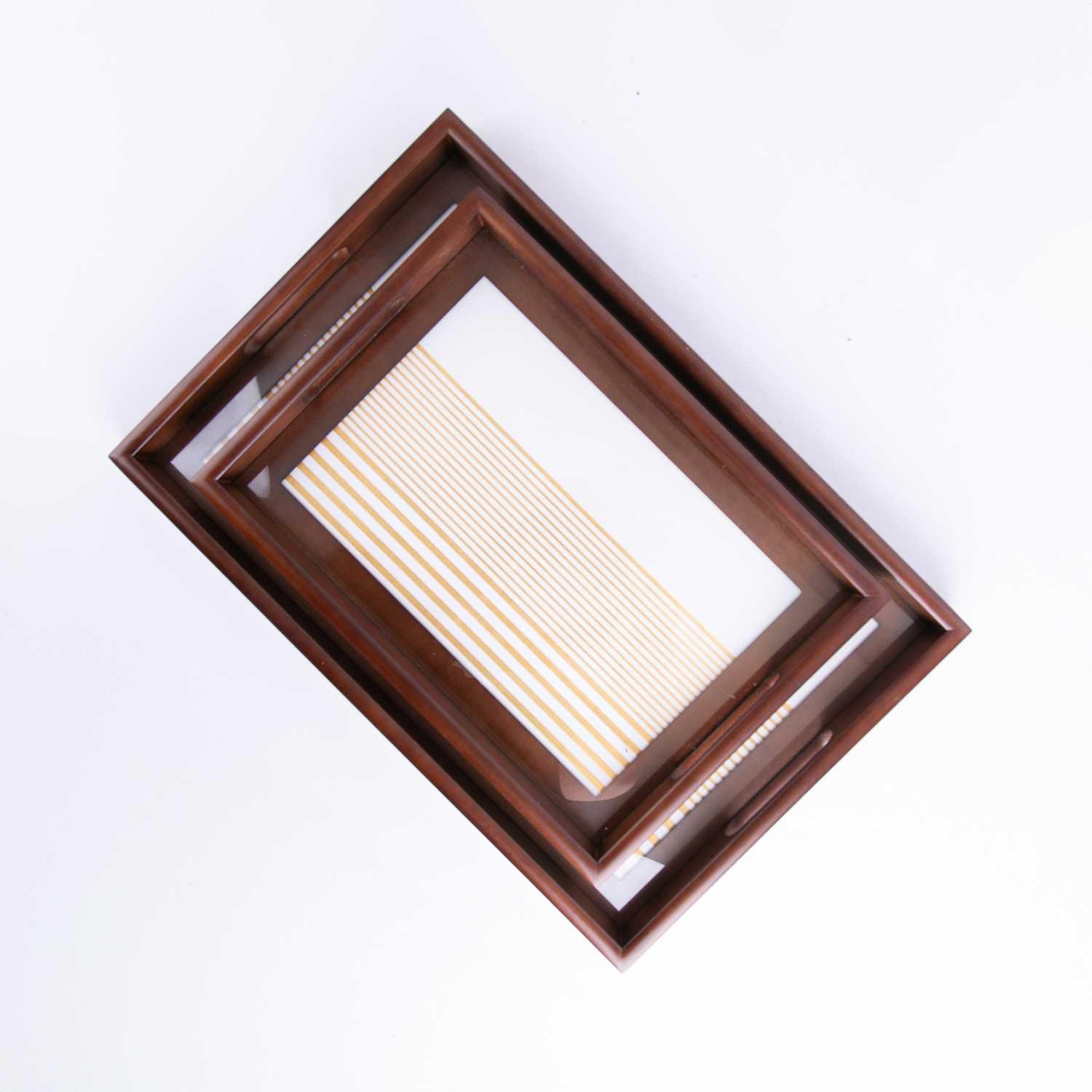 Large Wooden Tray from Aurora