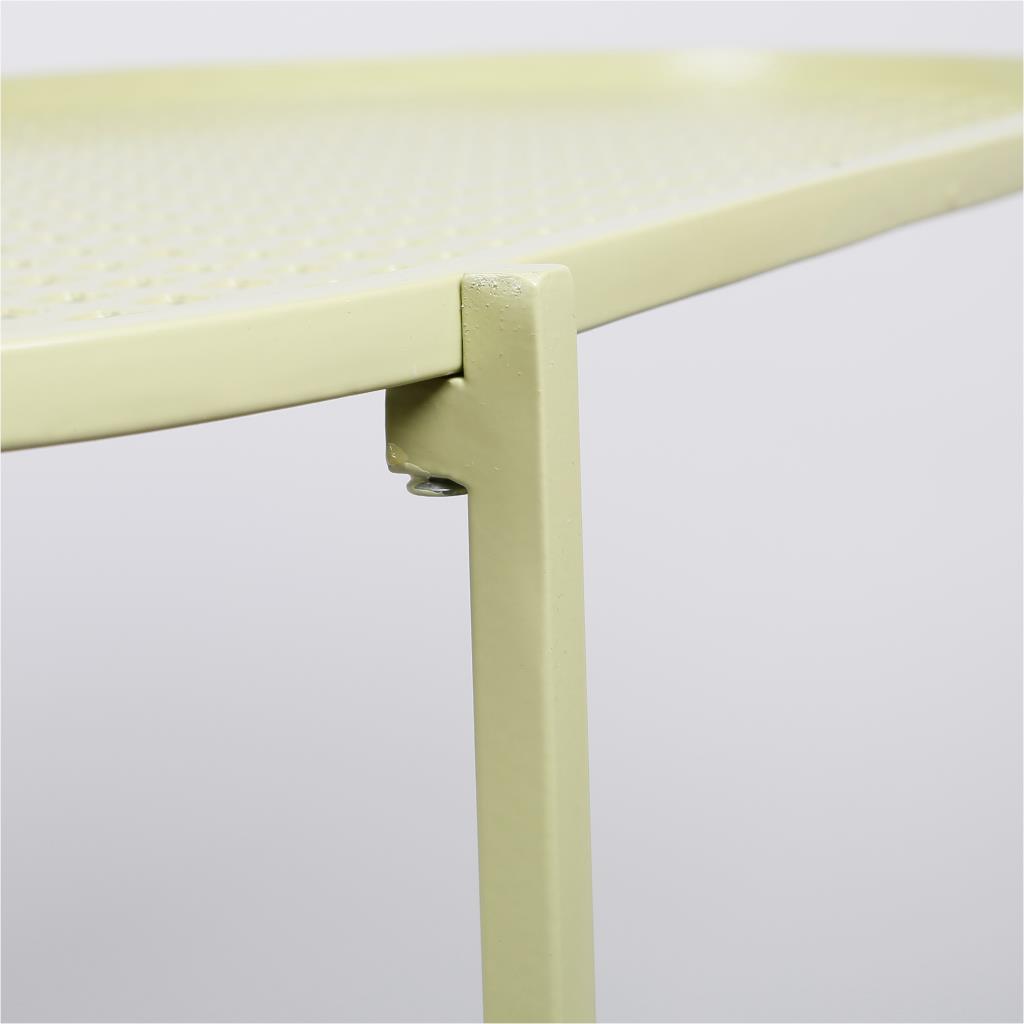 Metal table from the rattan