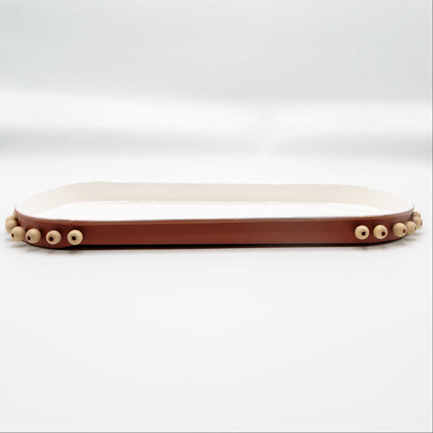 Oval Tray Terracotta L