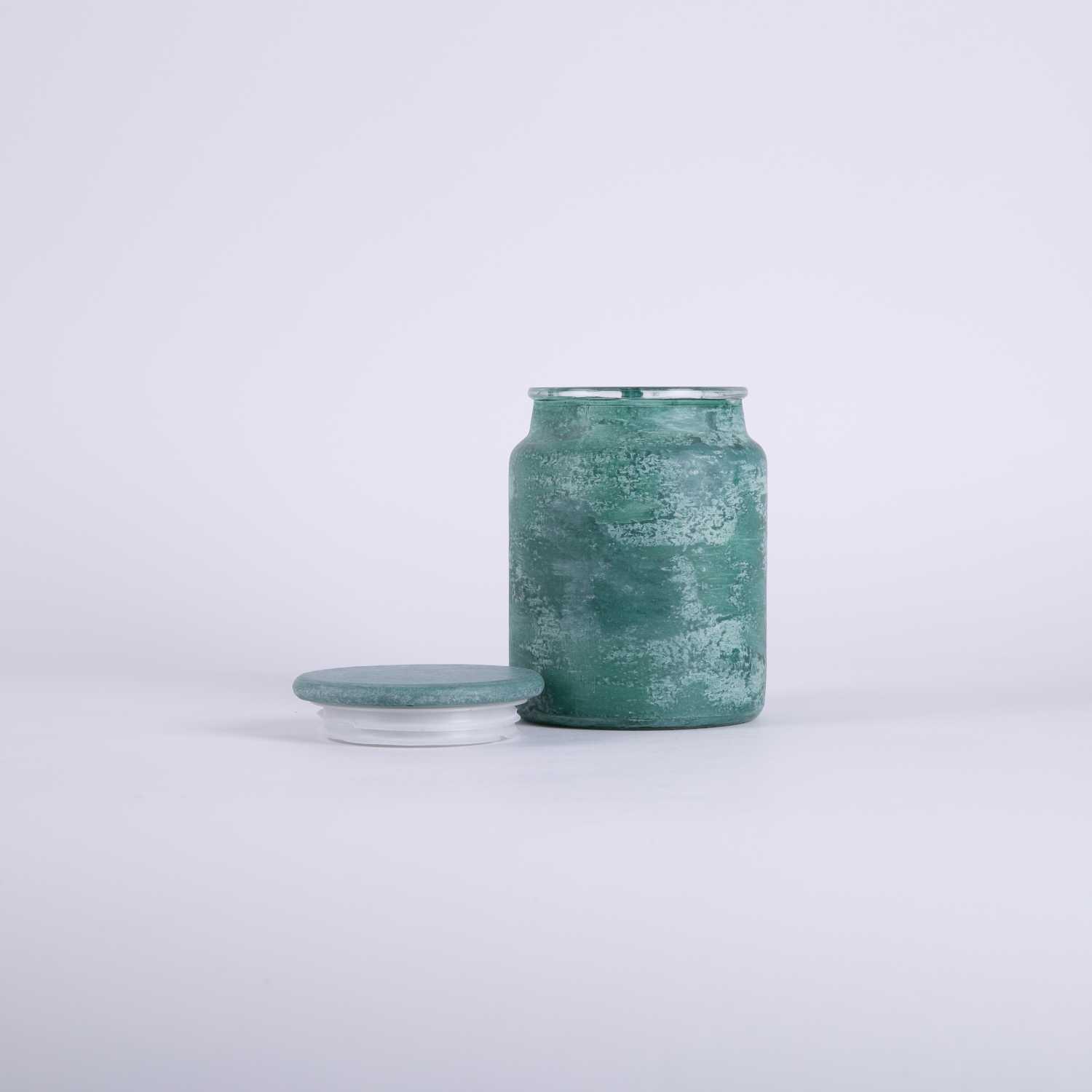 شمعة زجاجية معطرة كتان نقي