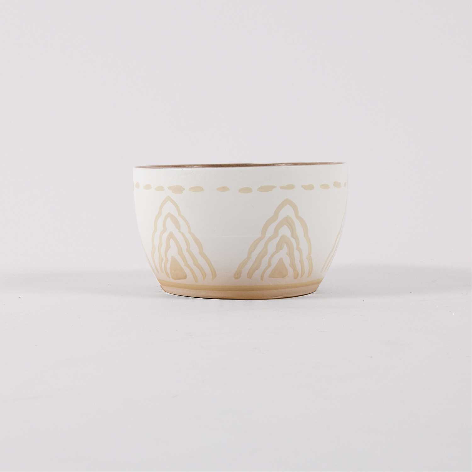 Wooden Bowl Bohemian style