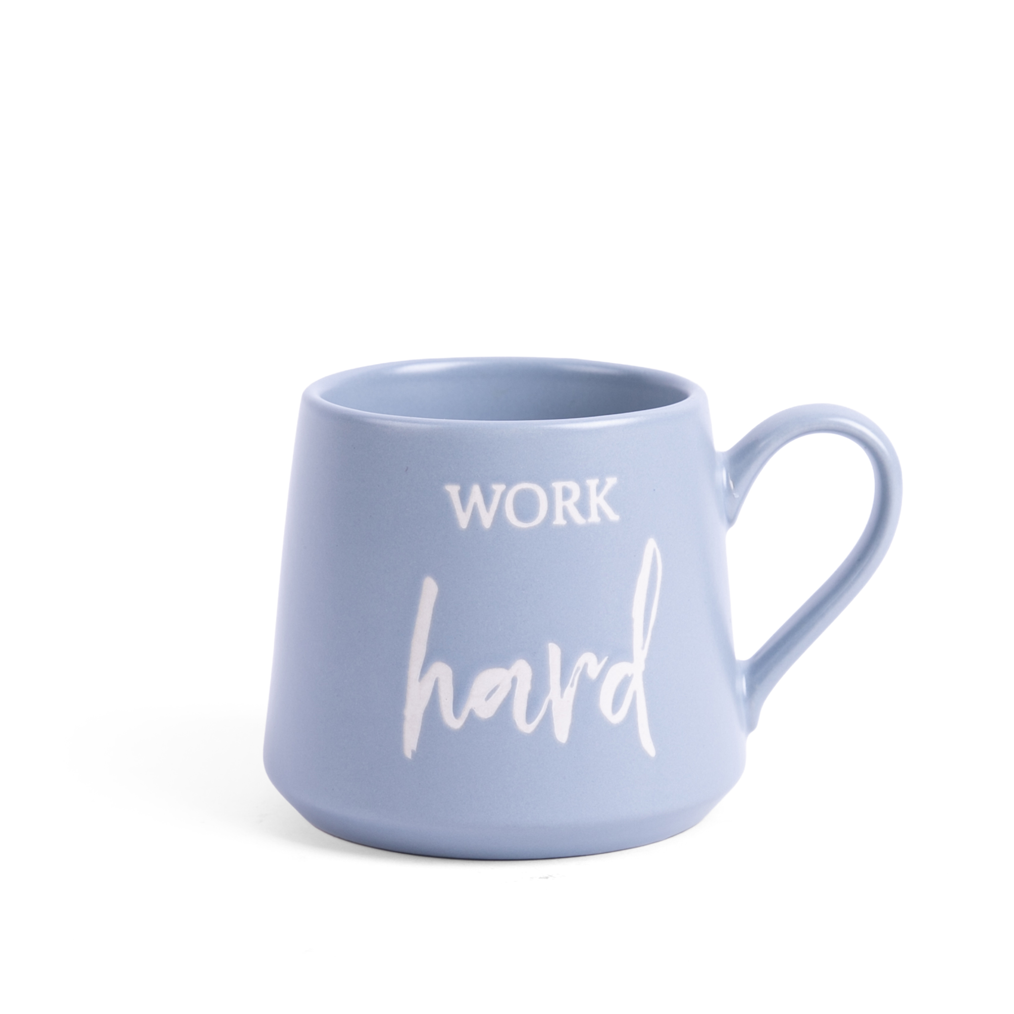كوب قهوة بعبارة Work Hard من سيلورا