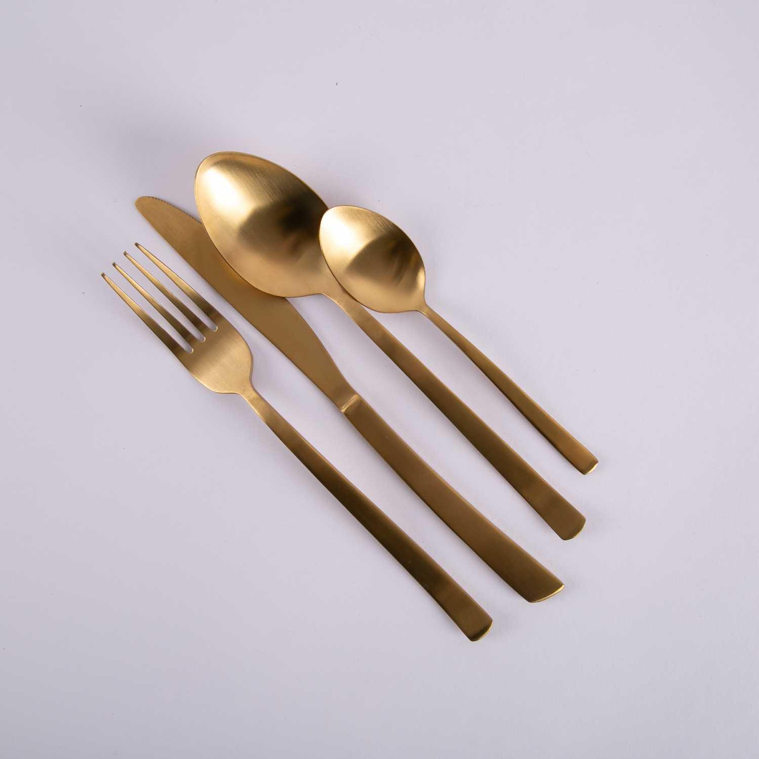 

rothana cutlery set16, Gold gold