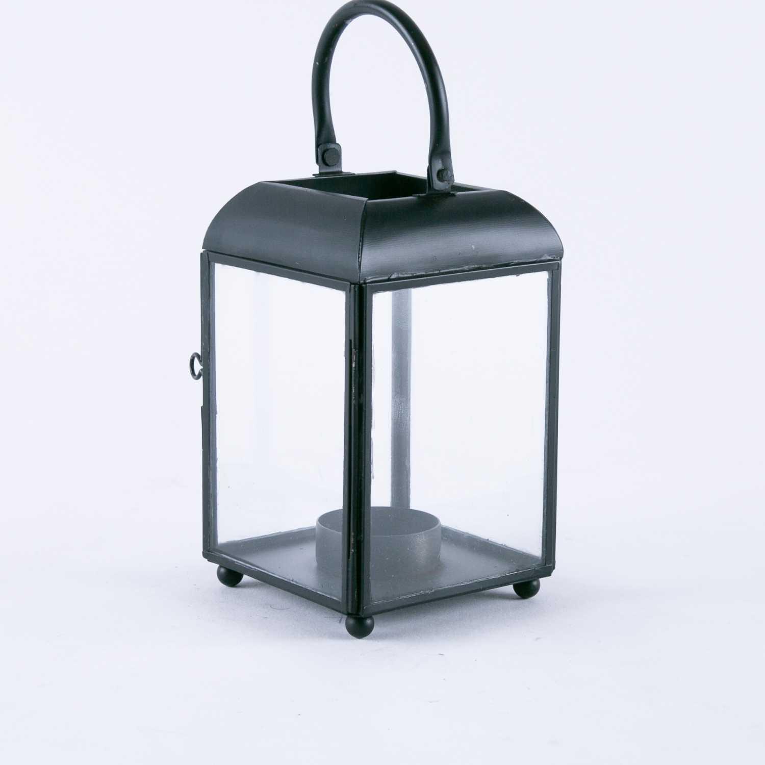 Svart Lantern Candleholder