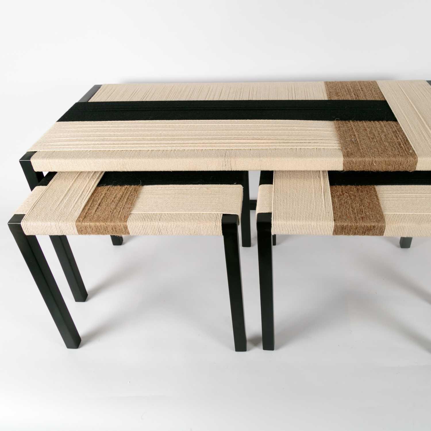 Bench with Stools - S/3