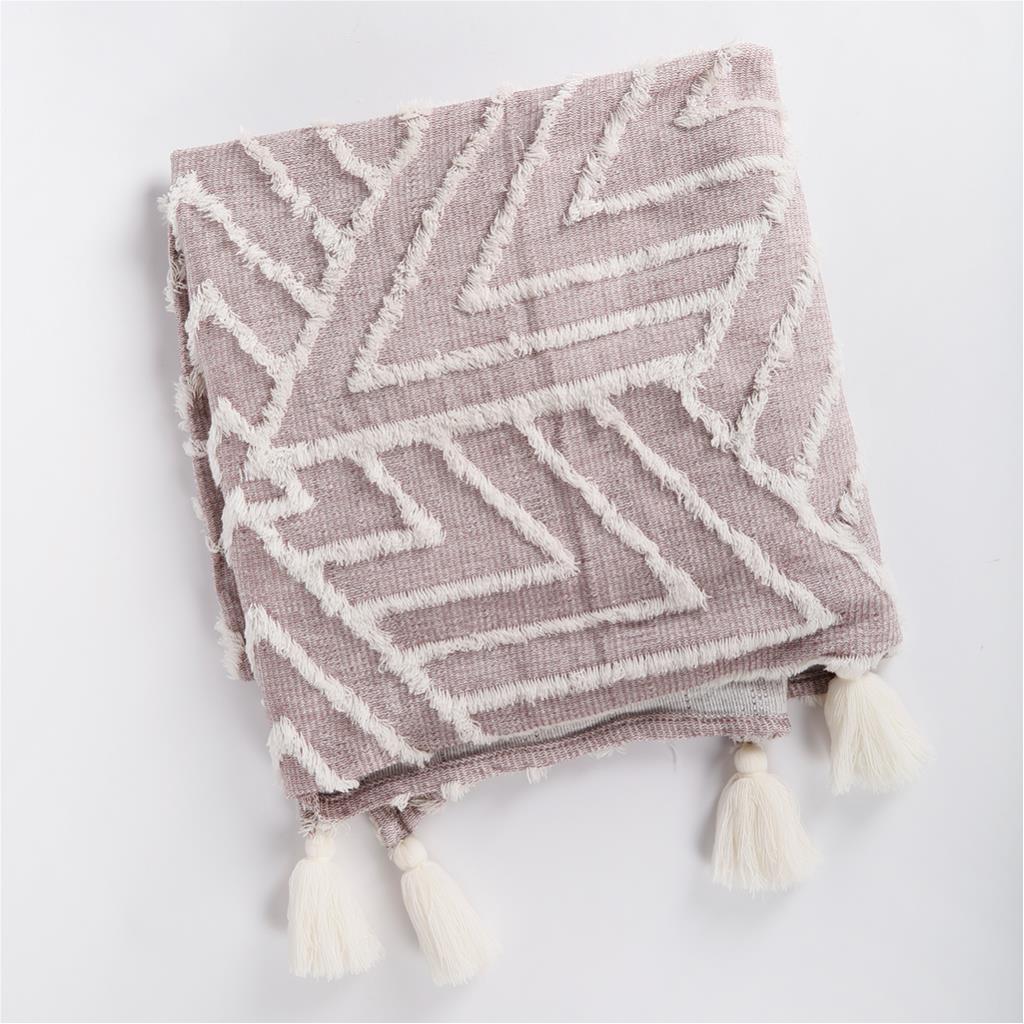 Light throw with modern pattern