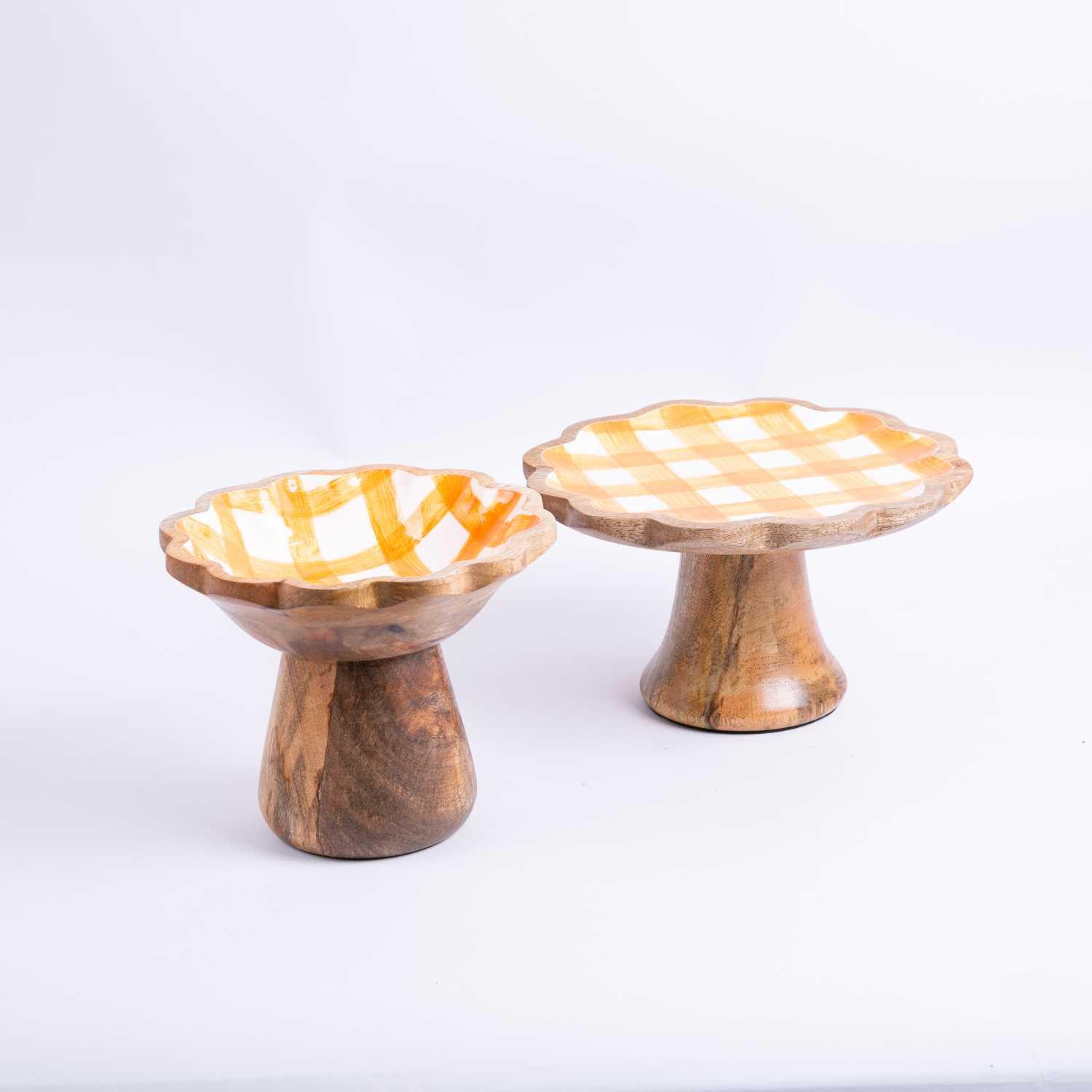 Wooden Cake Stand from Solana