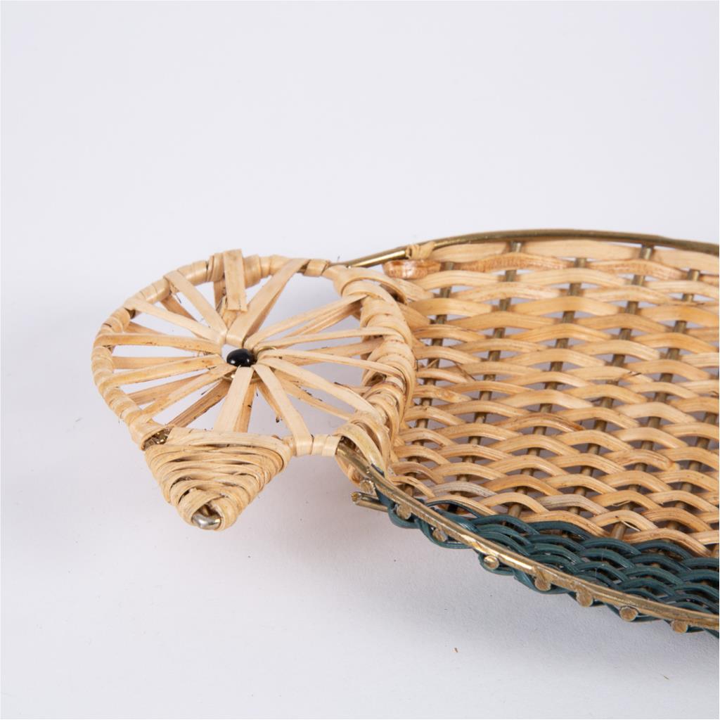 Rattan bird dish