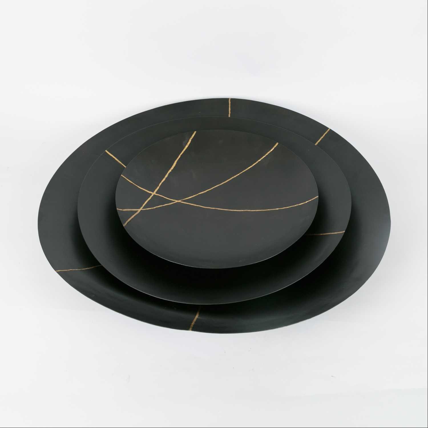 Wall Décor - Brown/Gold - S/3
