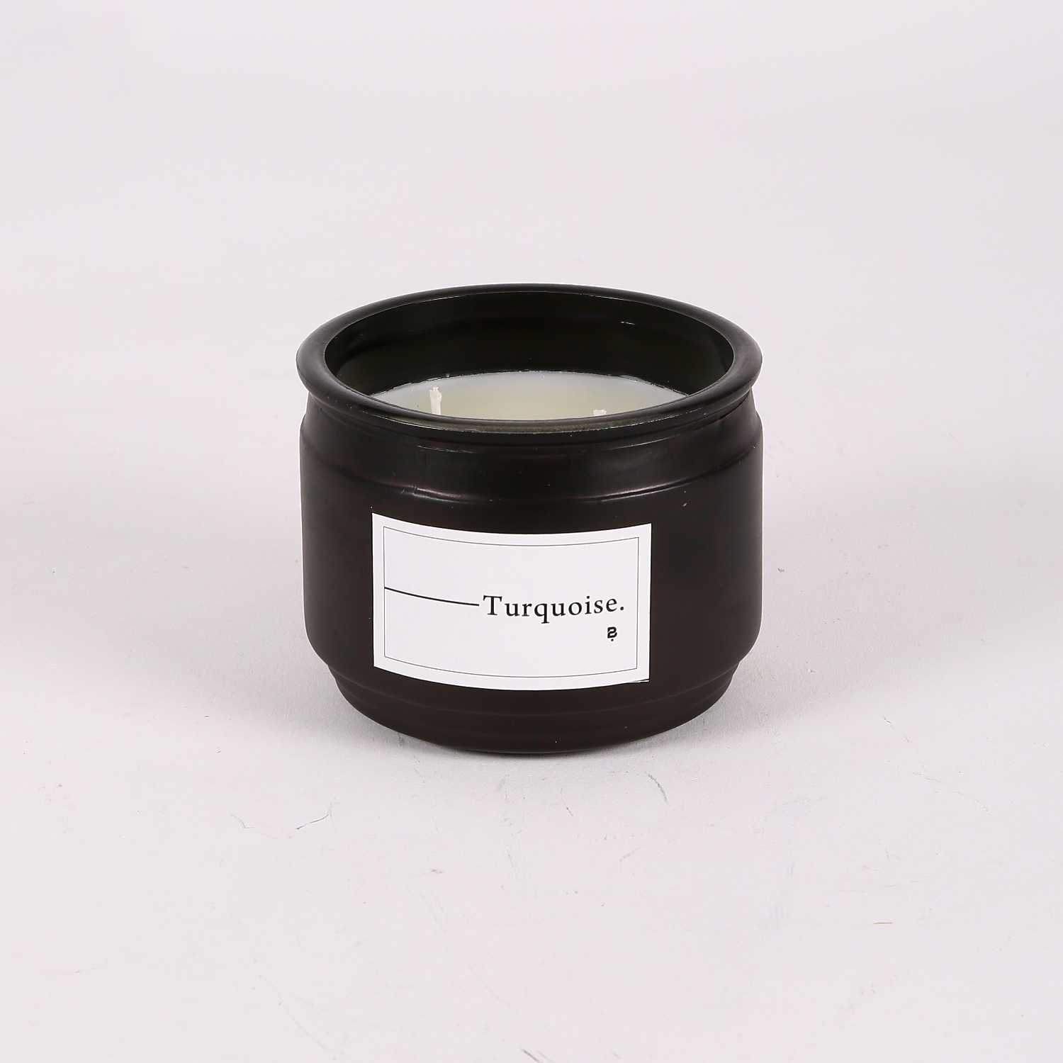 شمعة زجاج معطرة تركواز
