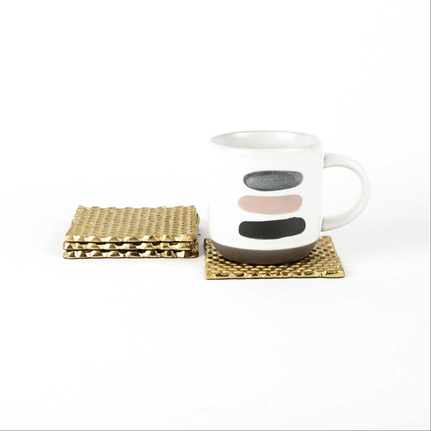 

honey comb pattern coasters