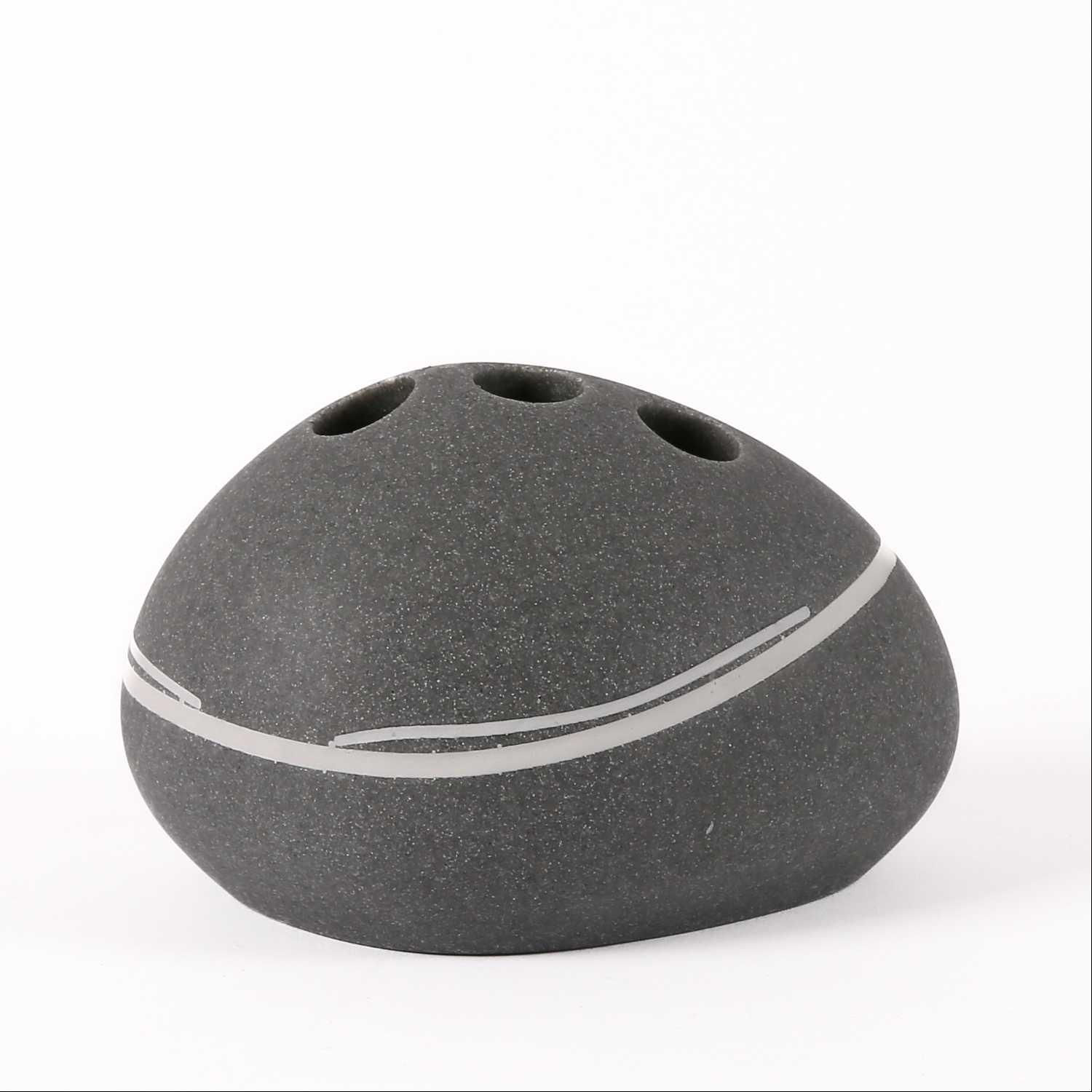 Grey stone bath set