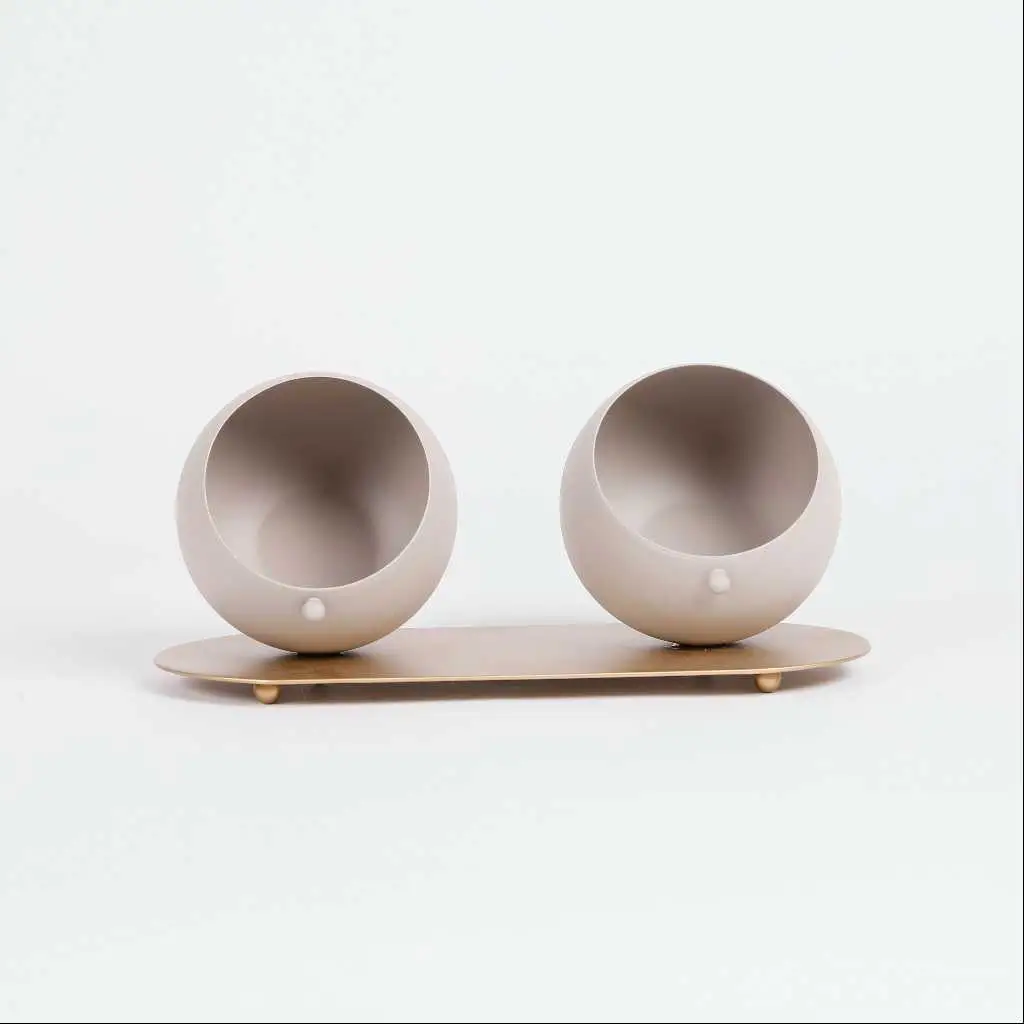 Bowl S/2 on Tray From Pure