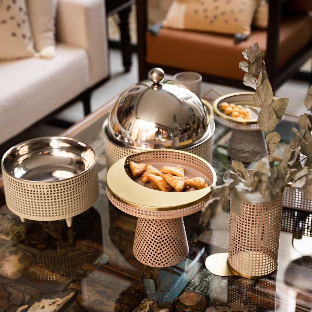 Crescent Tray on Stand from Mirage
