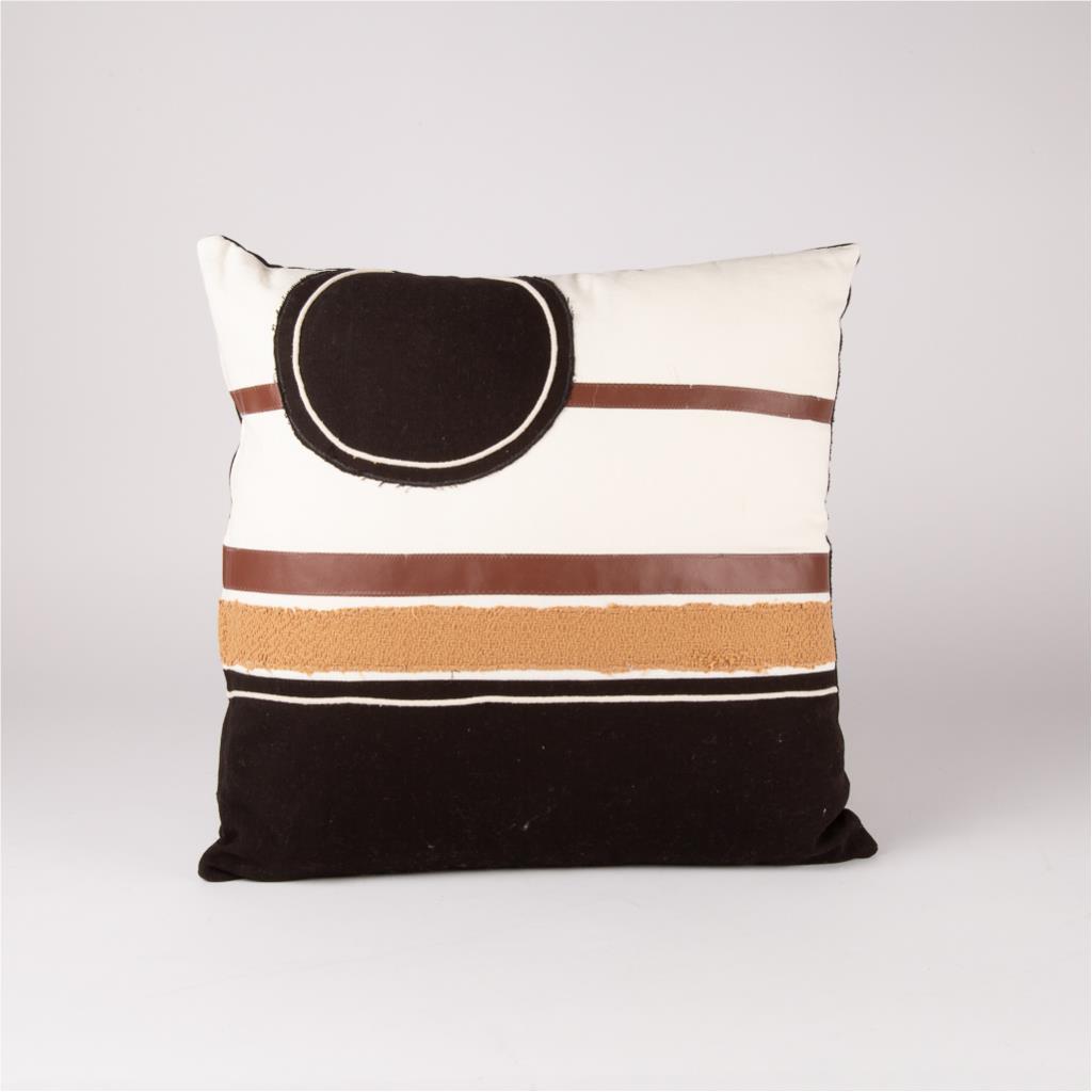 Cushion + Cover with leather pattern