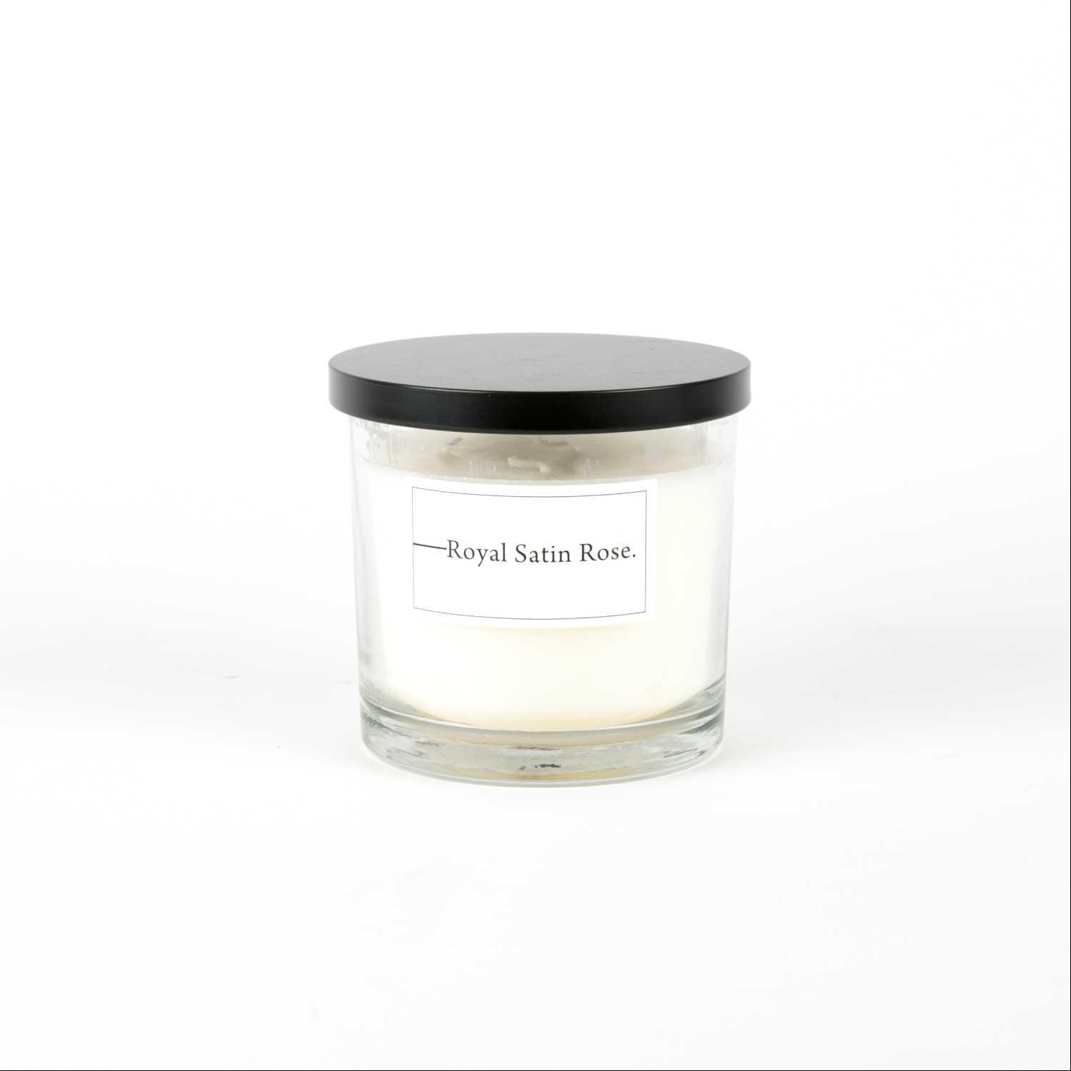 شمعة زجاجية معطرة روز
