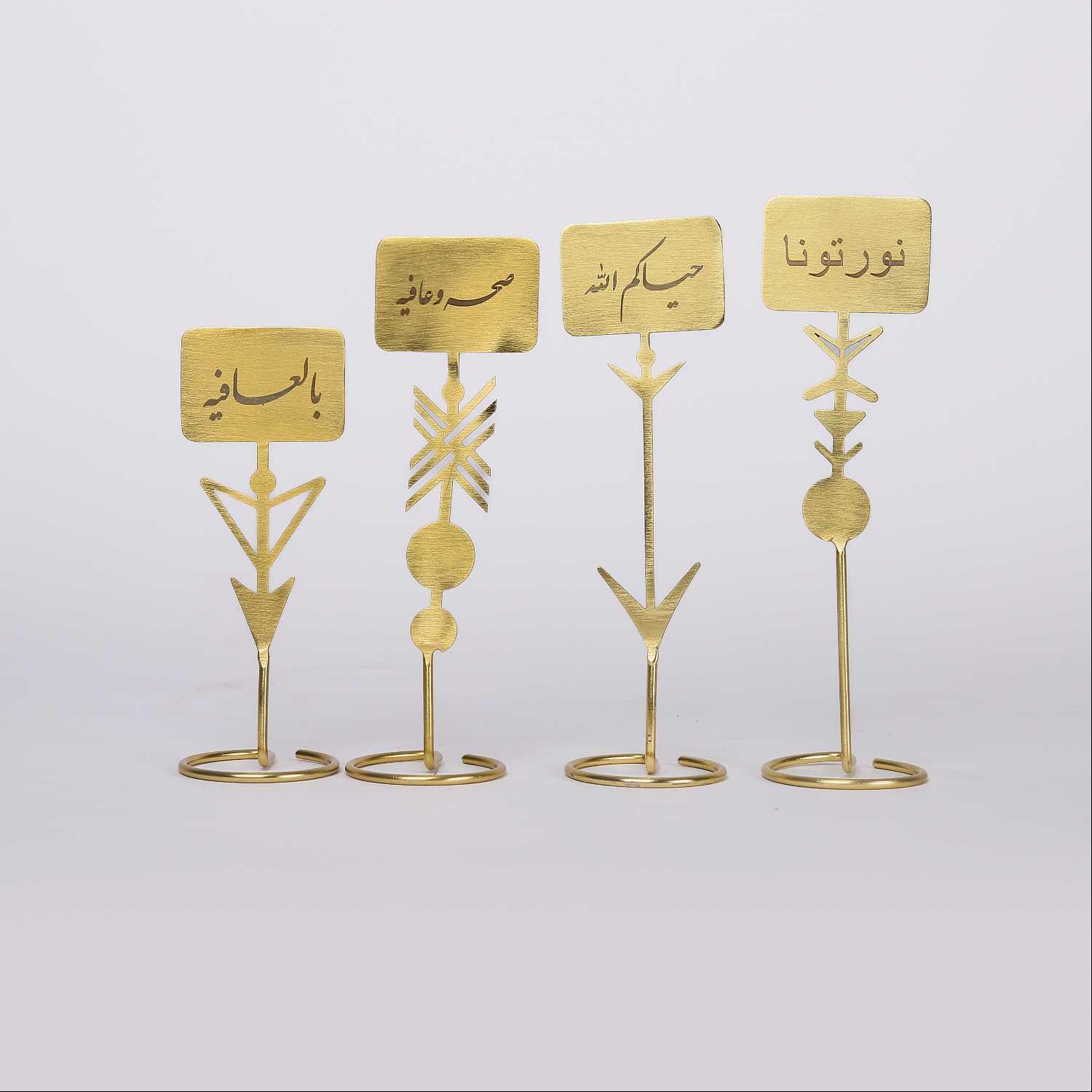 مجموعة علامات الطعام من 4 قطع