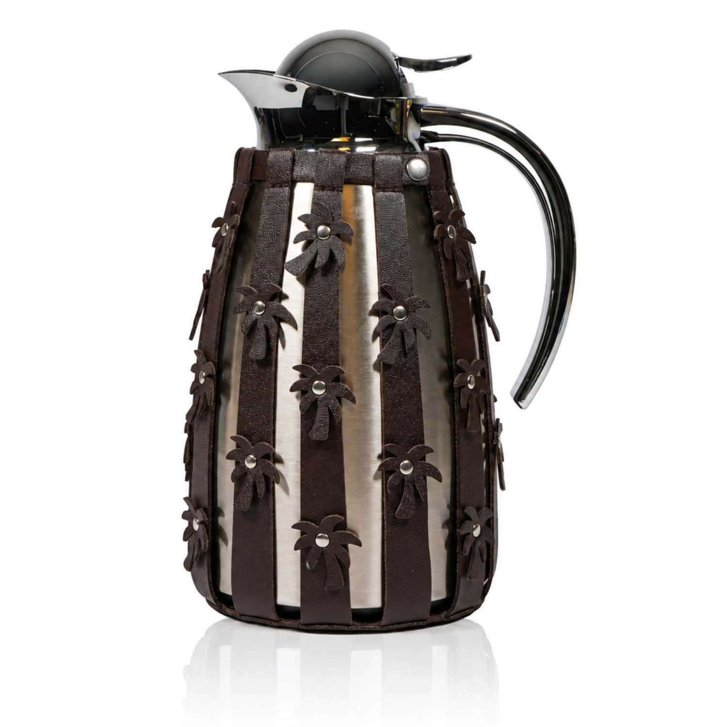 Tea and Coffee Flask 1 Liter Brown from Palmora