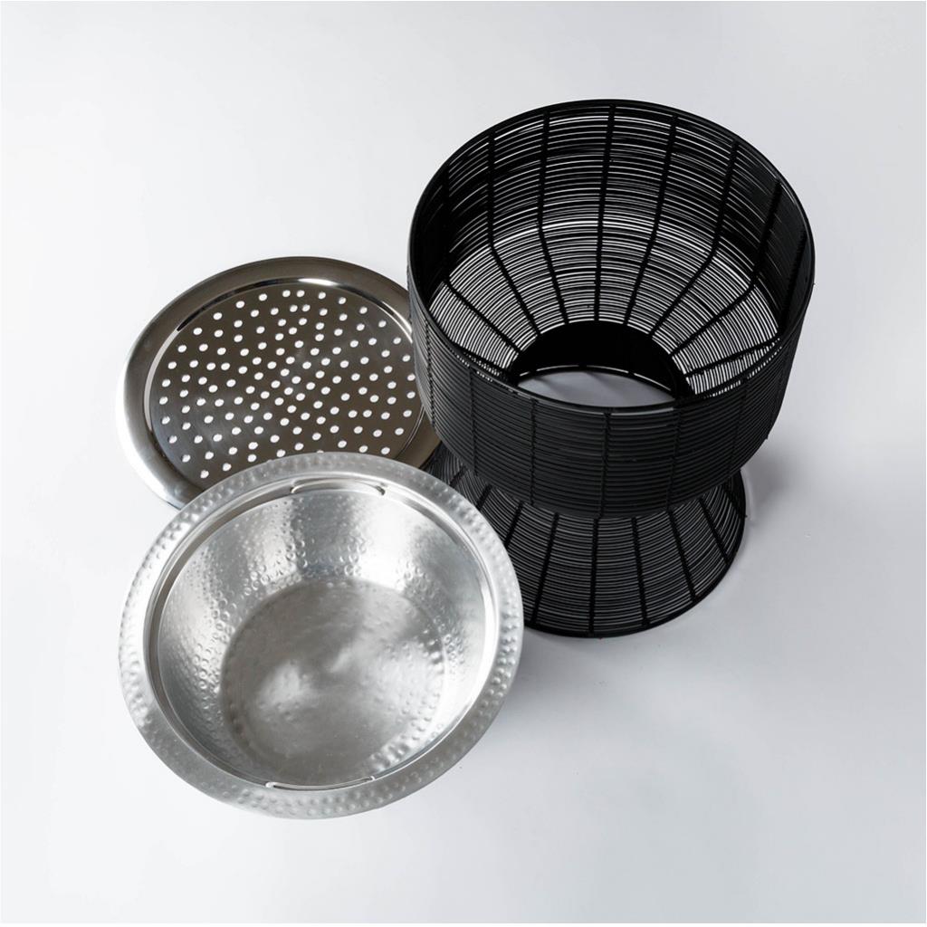 Charcoal fire pit Geo