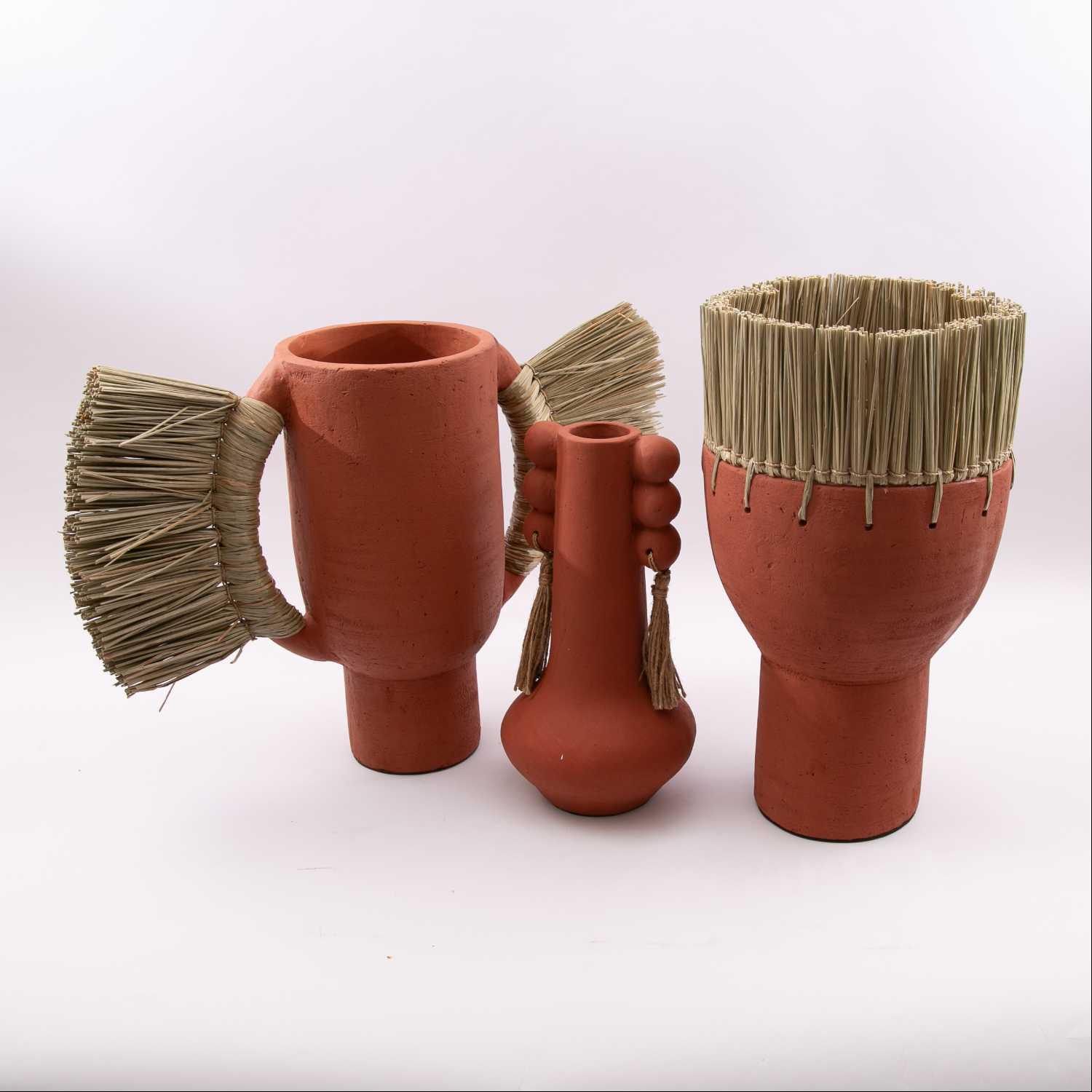 Seraphina Deco Vase With Mending Fringe