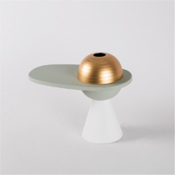Metal mabkhara round top