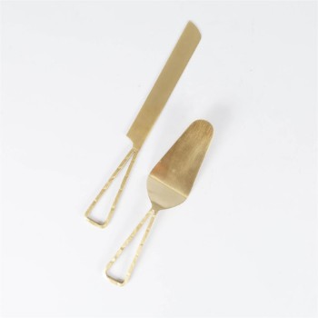 Cake server gold set of 2