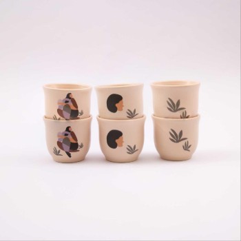Cup Set Of 6 From Viola