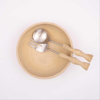 Salad Bowl Set with Server from Blanca
