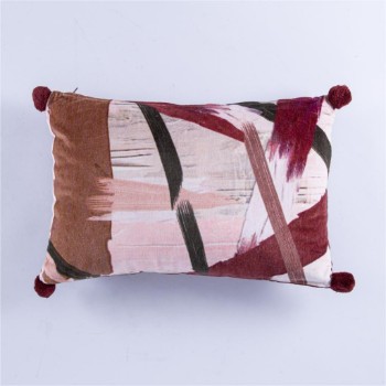 Cushion + Cover with brush pattern