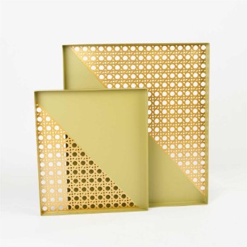 Square Tray from rattan