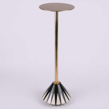 Side Table with Decorative Base