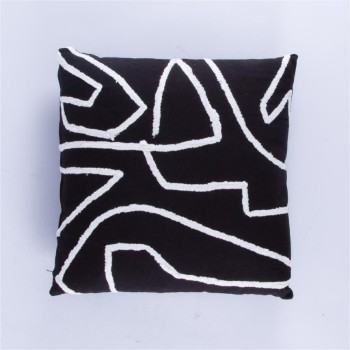 Cushion + Cover with white pattern
