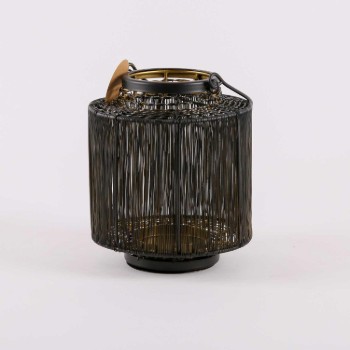 Svart Lantern Candleholder