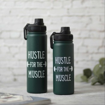 Steel Water Bottle Hustle for the Muscle