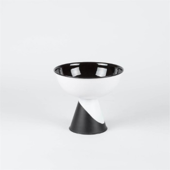 Serving bowl on stand from gibbous collection