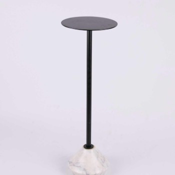 Side table with marble base
