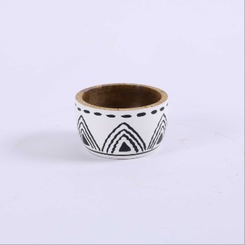 Wooden Bowl Bohemian style